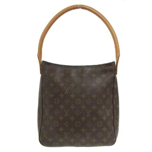 Pre-owned Canvas handbags Louis Vuitton Vintage , Brown , Dames