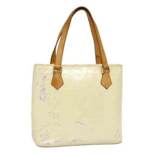 Pre-owned Leather handbags Louis Vuitton Vintage , Beige , Dames