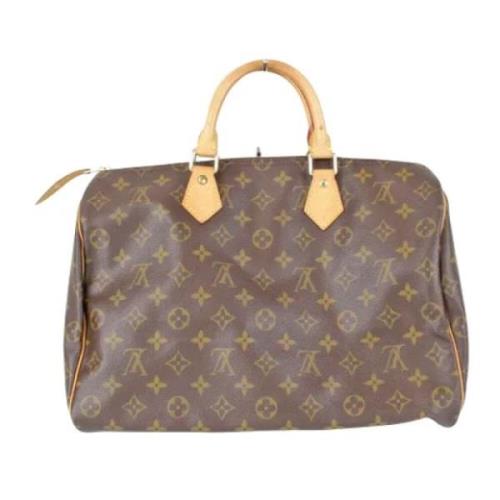 Pre-owned Canvas handbags Louis Vuitton Vintage , Brown , Dames