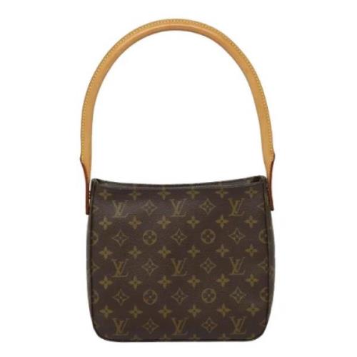 Pre-owned Canvas handbags Louis Vuitton Vintage , Brown , Dames