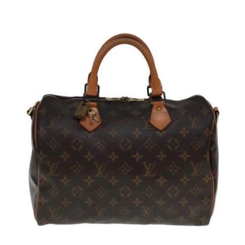 Pre-owned Canvas handbags Louis Vuitton Vintage , Brown , Dames