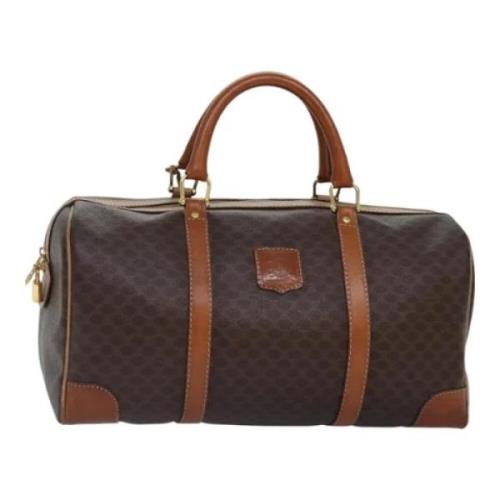 Pre-owned Leather travel-bags Celine Vintage , Brown , Unisex