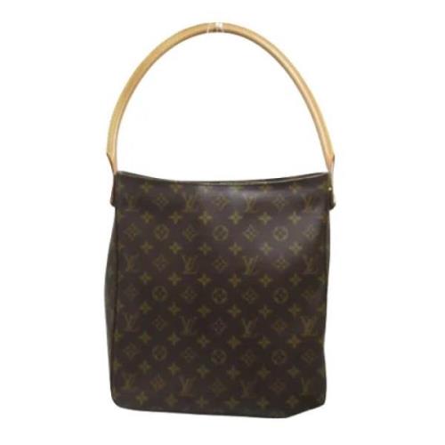 Pre-owned Canvas handbags Louis Vuitton Vintage , Brown , Dames