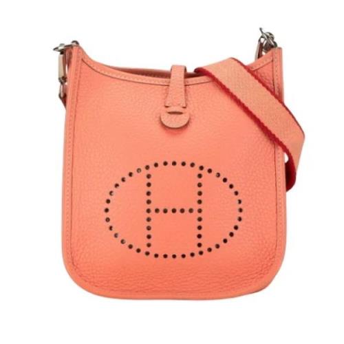 Pre-owned Leather shoppers Hermès Vintage , Pink , Dames