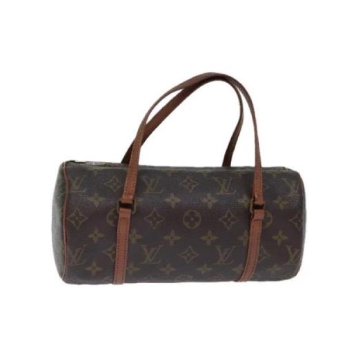 Pre-owned Canvas handbags Louis Vuitton Vintage , Brown , Dames