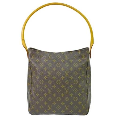 Pre-owned Canvas handbags Louis Vuitton Vintage , Brown , Dames