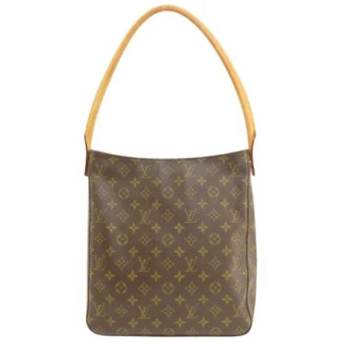 Pre-owned Canvas handbags Louis Vuitton Vintage , Brown , Dames