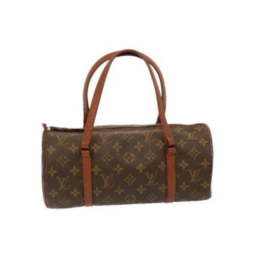 Pre-owned Canvas handbags Louis Vuitton Vintage , Brown , Dames