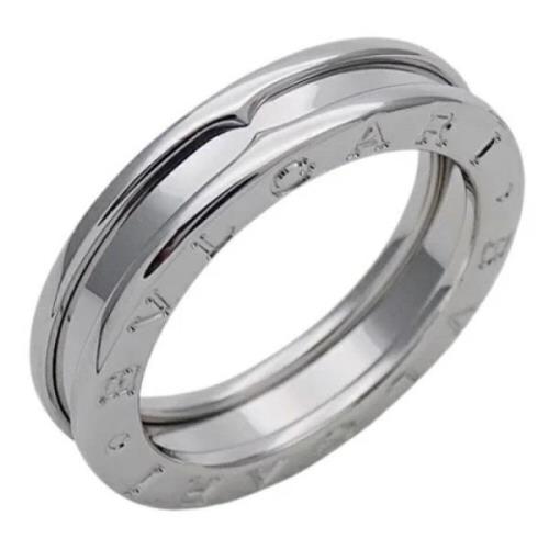 Pre-owned White Gold rings Bvlgari Vintage , Gray , Dames