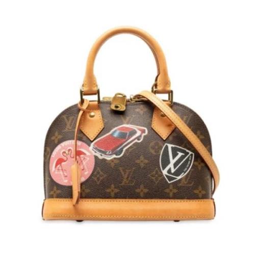 Pre-owned Canvas handbags Louis Vuitton Vintage , Brown , Dames