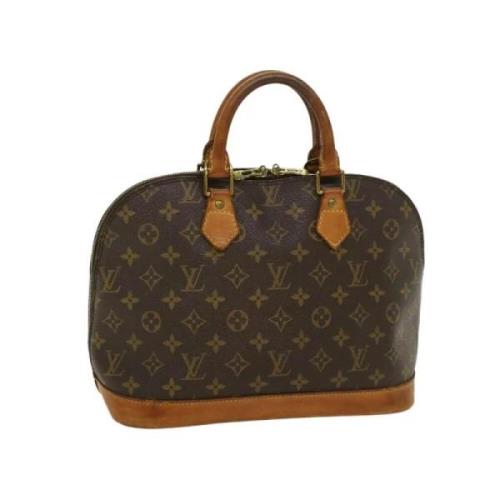 Pre-owned Canvas handbags Louis Vuitton Vintage , Brown , Dames