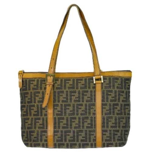 Pre-owned Canvas fendi-bags Fendi Vintage , Brown , Dames