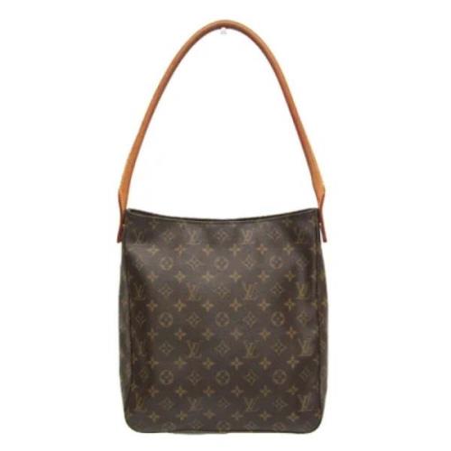 Pre-owned Canvas handbags Louis Vuitton Vintage , Brown , Dames