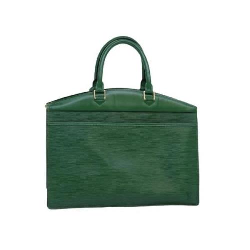 Pre-owned Leather handbags Louis Vuitton Vintage , Green , Dames