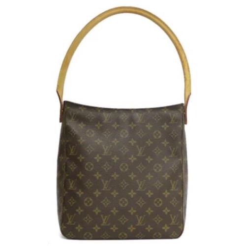 Pre-owned Canvas handbags Louis Vuitton Vintage , Brown , Dames