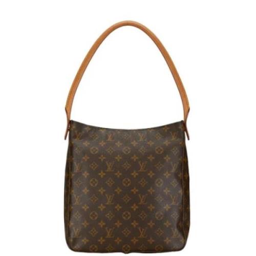 Pre-owned Canvas handbags Louis Vuitton Vintage , Brown , Dames