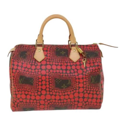 Pre-owned Canvas handbags Louis Vuitton Vintage , Red , Dames