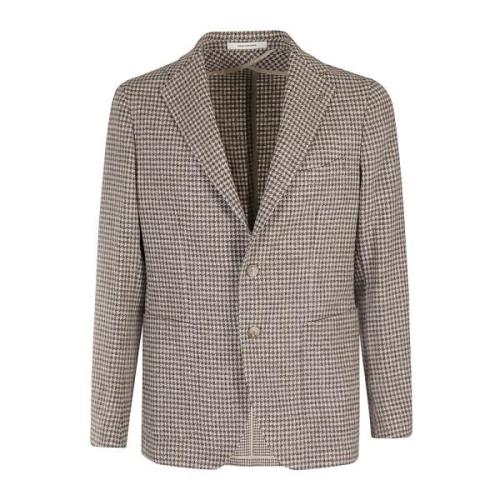 Montecarlo WOL Houndstooth Tagliatore , Brown , Heren