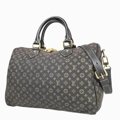 Pre-owned Canvas handbags Louis Vuitton Vintage , Gray , Dames