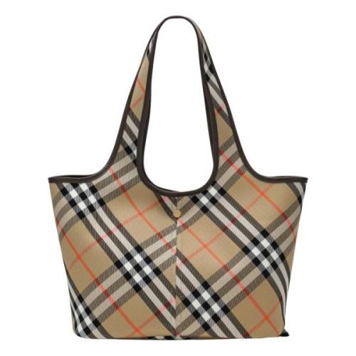 Kleine Tote Tas Burberry , Beige , Dames