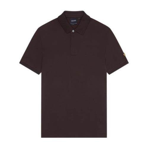 SS Polo Shirts Ottoman Tipped Polo Shirt Lyle & Scott , Brown , Heren