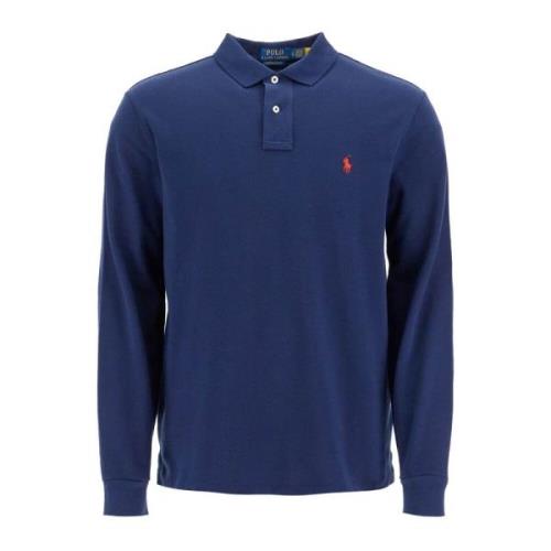 Klassieke Katoenen Poloshirt Polo Ralph Lauren , Blue , Heren