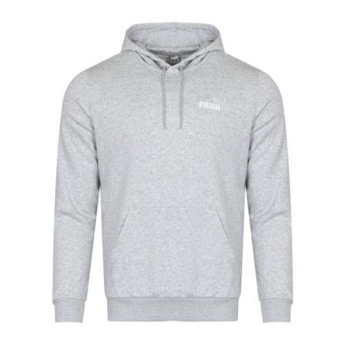 Katoenen hoodie met logo Puma , Gray , Heren