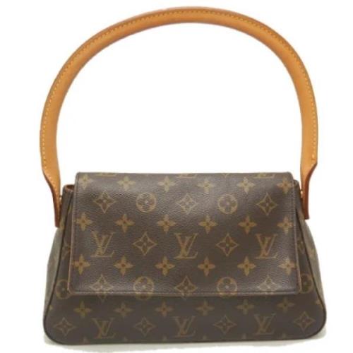 Pre-owned Canvas handbags Louis Vuitton Vintage , Brown , Dames