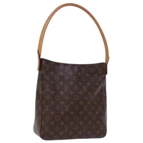 Pre-owned Canvas handbags Louis Vuitton Vintage , Brown , Dames