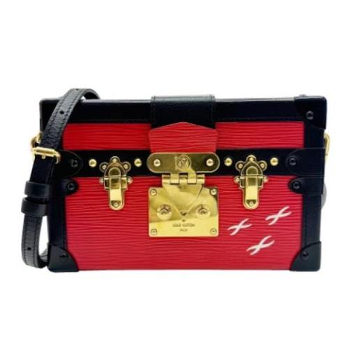 Pre-owned Leather louis-vuitton-bags Louis Vuitton Vintage , Red , Dam...