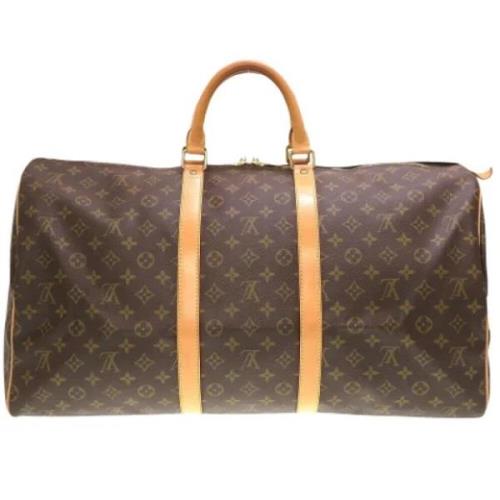 Pre-owned Canvas handbags Louis Vuitton Vintage , Brown , Dames