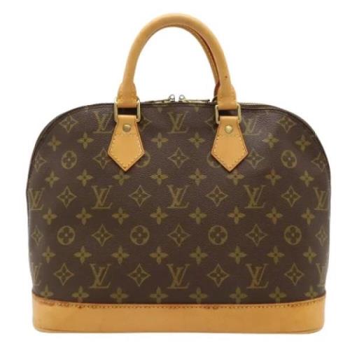 Pre-owned Canvas handbags Louis Vuitton Vintage , Brown , Dames