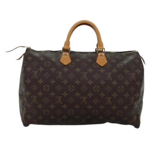 Pre-owned Canvas handbags Louis Vuitton Vintage , Brown , Dames