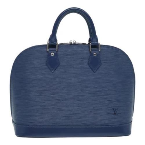 Pre-owned Leather handbags Louis Vuitton Vintage , Blue , Dames