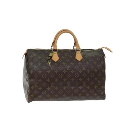 Pre-owned Canvas handbags Louis Vuitton Vintage , Brown , Dames