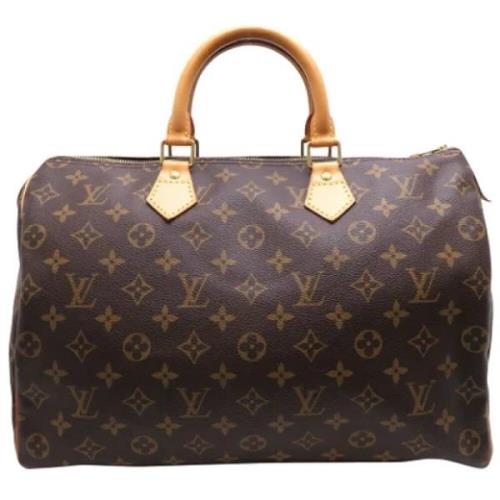 Pre-owned Canvas handbags Louis Vuitton Vintage , Brown , Dames