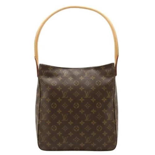 Pre-owned Canvas handbags Louis Vuitton Vintage , Brown , Dames