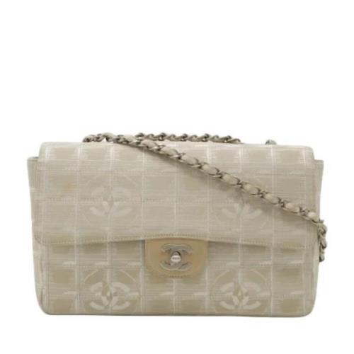 Pre-owned Fabric chanel-bags Chanel Vintage , Beige , Dames