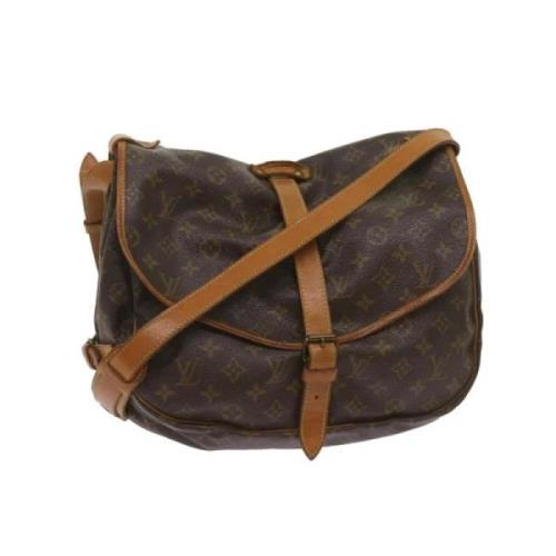 Pre-owned Canvas louis-vuitton-bags Louis Vuitton Vintage , Brown , Da...