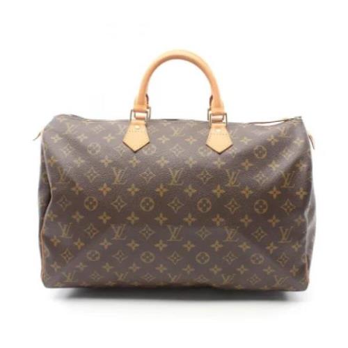 Pre-owned Canvas handbags Louis Vuitton Vintage , Brown , Dames