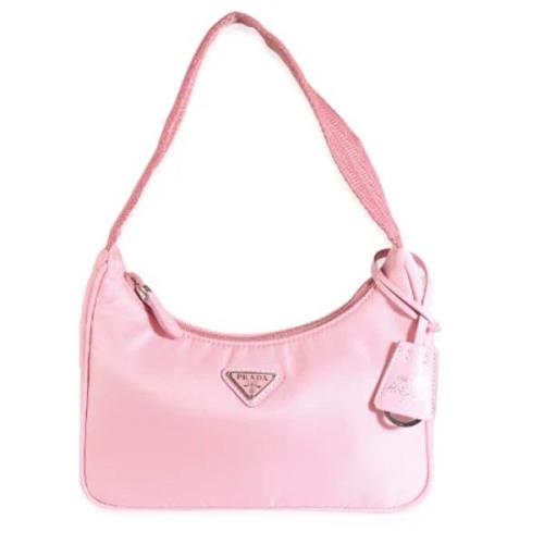 Pre-owned Nylon prada-bags Prada Vintage , Pink , Dames