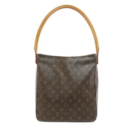 Pre-owned Canvas handbags Louis Vuitton Vintage , Brown , Dames