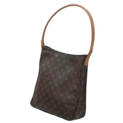 Pre-owned Canvas handbags Louis Vuitton Vintage , Brown , Dames