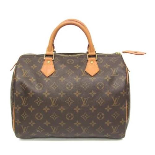 Pre-owned Canvas handbags Louis Vuitton Vintage , Brown , Dames