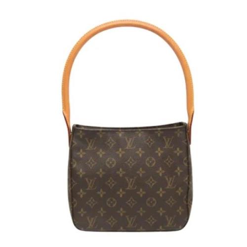 Pre-owned Canvas handbags Louis Vuitton Vintage , Brown , Dames