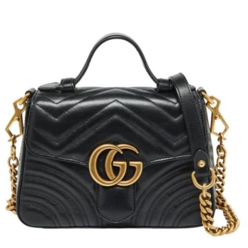 Pre-owned Leather gucci-bags Gucci Vintage , Black , Dames