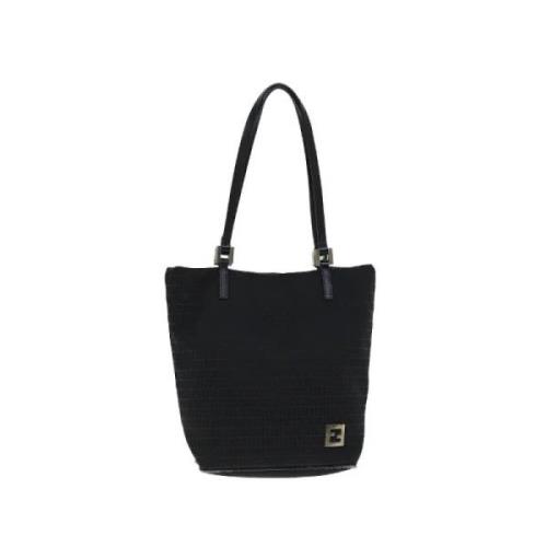 Pre-owned Canvas fendi-bags Fendi Vintage , Black , Dames