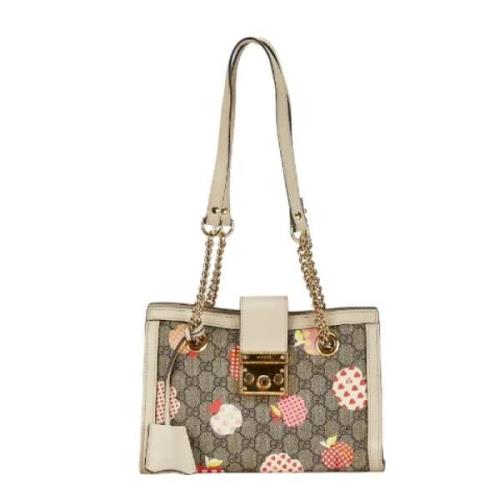 Pre-owned Canvas gucci-bags Gucci Vintage , Beige , Dames