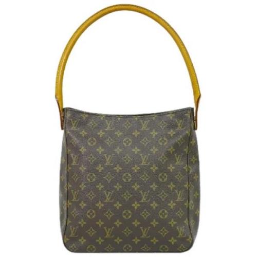 Pre-owned Canvas handbags Louis Vuitton Vintage , Brown , Dames