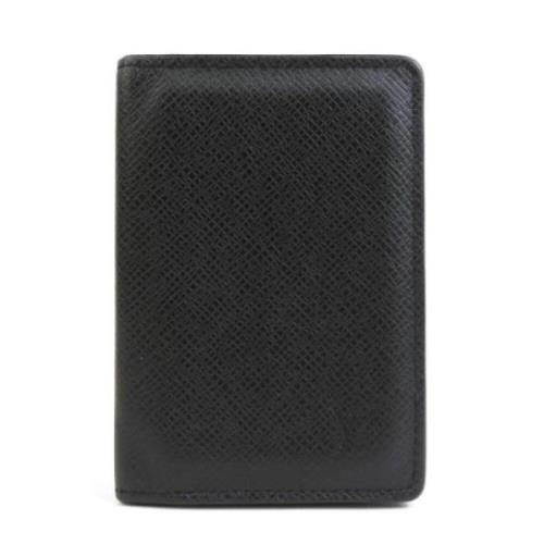 Pre-owned Leather wallets Louis Vuitton Vintage , Black , Dames